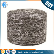 Wholesale 201 304 316 flattened compressed knitted wire mesh snow foam lance filter tablet